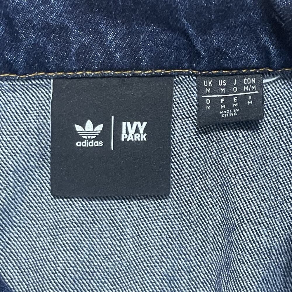 Adidas x Ivy Park Jumpsuit Unisex Large Blue Denim Original Boiler Suit Relaxed - Picture 13 of 14